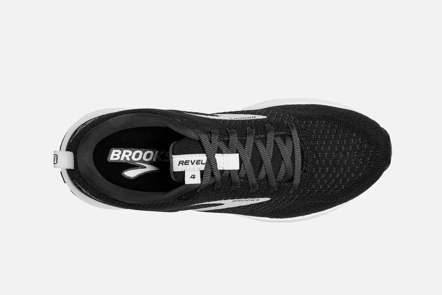 Revel 4 Road Brooks Running Shoes NZ Womens - Black/Silver - YUXRCS-357